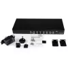 StarTech.com Switch KVM USB para rack 1U de 8 portas com OSD, 1920 x 1440 píxeis, montagem em rack, 1U, Preto