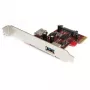 StarTech.com placa PCI Express SuperSpeed USB 3.0 de 2 portas com suporte UASP - 1 interna 1 externa