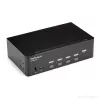 StarTech.com comutador KVM HDMI de 4 portas – 4K 30Hz – duplo ecrã