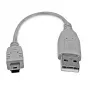 StarTech.com cabo Mini-USB 2.0 de 15 cm – A para Mini-B, 0,152 m, USB A, Mini-USB B, USB 2.0, macho/macho, cinzento