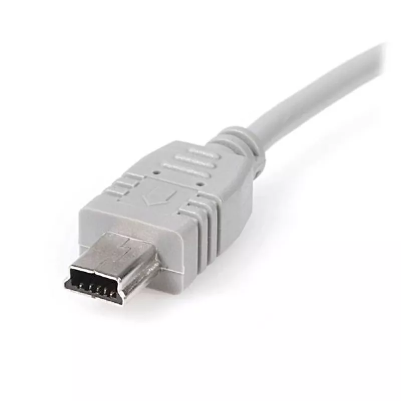 StarTech.com cabo Mini-USB 2.0 de 15 cm – A para Mini-B, 0,152 m, USB A, Mini-USB B, USB 2.0, macho/macho, cinzento