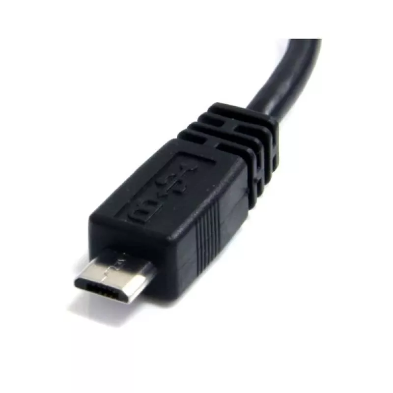 StarTech.com cabo Micro-USB de 15 cm - A para Micro B, 0,1524 m, USB A, Micro-USB B, macho/macho, 0,48 Gbit/s, preto