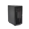 StarTech.com armário de rack de servidor 4 postes 25U, armário de rack de dados 19 polegadas com fecho para equipamento de computador / AV / TI, rack de escritório / rede doméstica com rodas e calhas de montagem ajustáveis