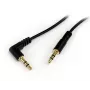 StarTech.com 6 ft cabo de áudio estéreo 3,5 mm para jack angular - M/M