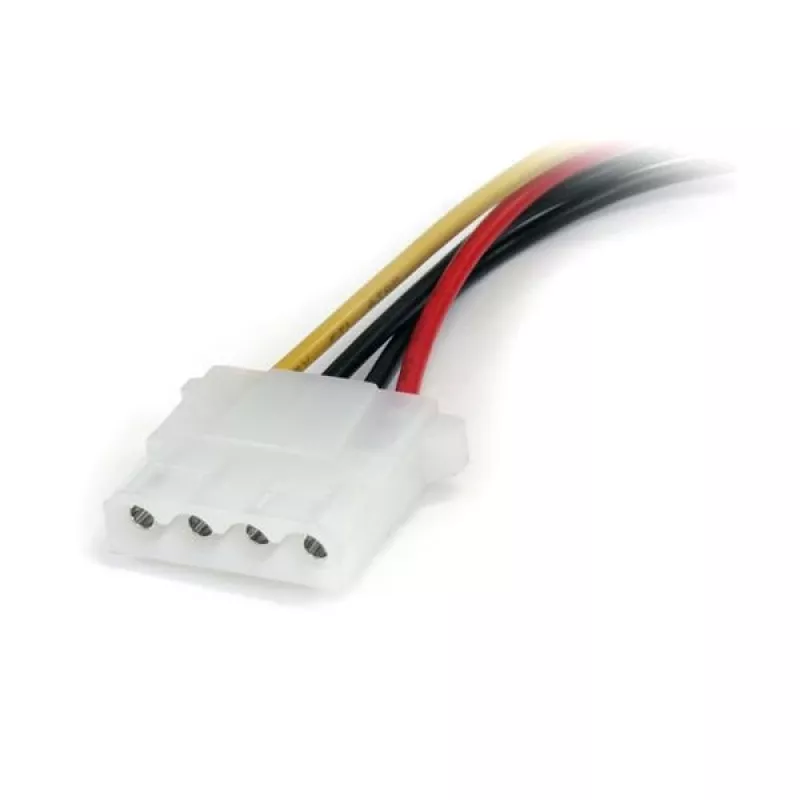 StarTech.com adaptador de cabo de alimentação SATA para LP4 de 15,24 cm – B/M, Molex (4 pinos), SATA 15 pinos, 0,1524 m, macho, macho, reto