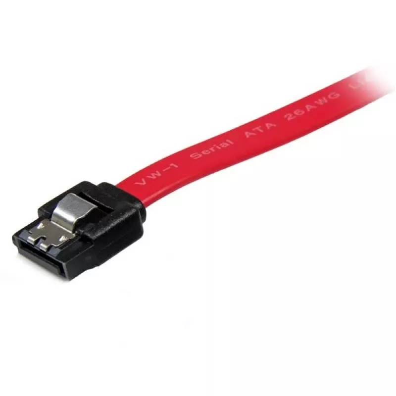 StarTech.com cabo SATA com trava de 15 cm, 0,1524 m, macho/macho, vermelho, 6 g, 125 mm, 225 mm