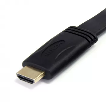 StarTech.com 1,8 m cabo HDMI plano de alta velocidade com Ethernet – cabo HDMI Ultra HD 4k x 2k – HDMI para HDMI M/M ~ 6 ft cabo HDMI plano de alta velocidade com Ethernet – cabo HDMI Ultra HD 4k x 2k – HDMI para HDMI M/M