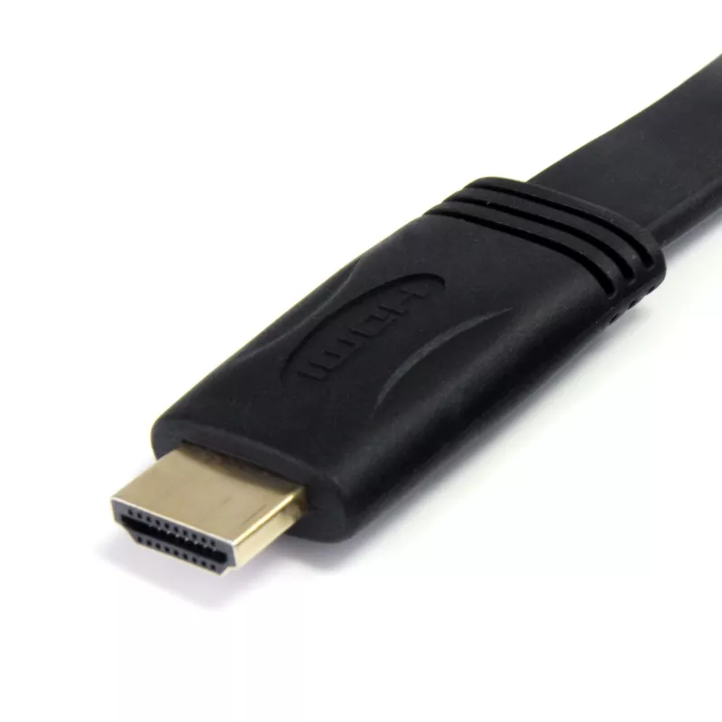 StarTech.com 1,8 m cabo HDMI plano de alta velocidade com Ethernet – cabo HDMI Ultra HD 4k x 2k – HDMI para HDMI M/M ~ 6 ft cabo HDMI plano de alta velocidade com Ethernet – cabo HDMI Ultra HD 4k x 2k – HDMI para HDMI M/M