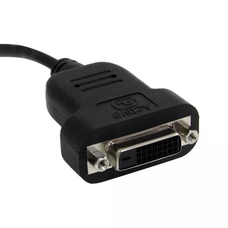StarTech.com adaptador Mini DisplayPort para DVI - conversor adaptador ativo Mini DisplayPort para DVI-D - vídeo 1080p - dongle mDP ou Thunderbolt 1/2 Mac/PC para monitor DVI, mDP para DVI Single-Link