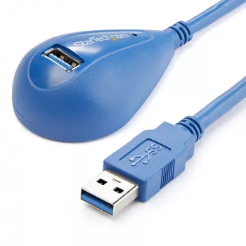 StarTech.com cabo de extensão SuperSpeed USB 3.0 de secretária de 1,5 m - A para A M/F
