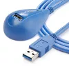 StarTech.com cabo de extensão SuperSpeed USB 3.0 de secretária de 1,5 m - A para A M/F