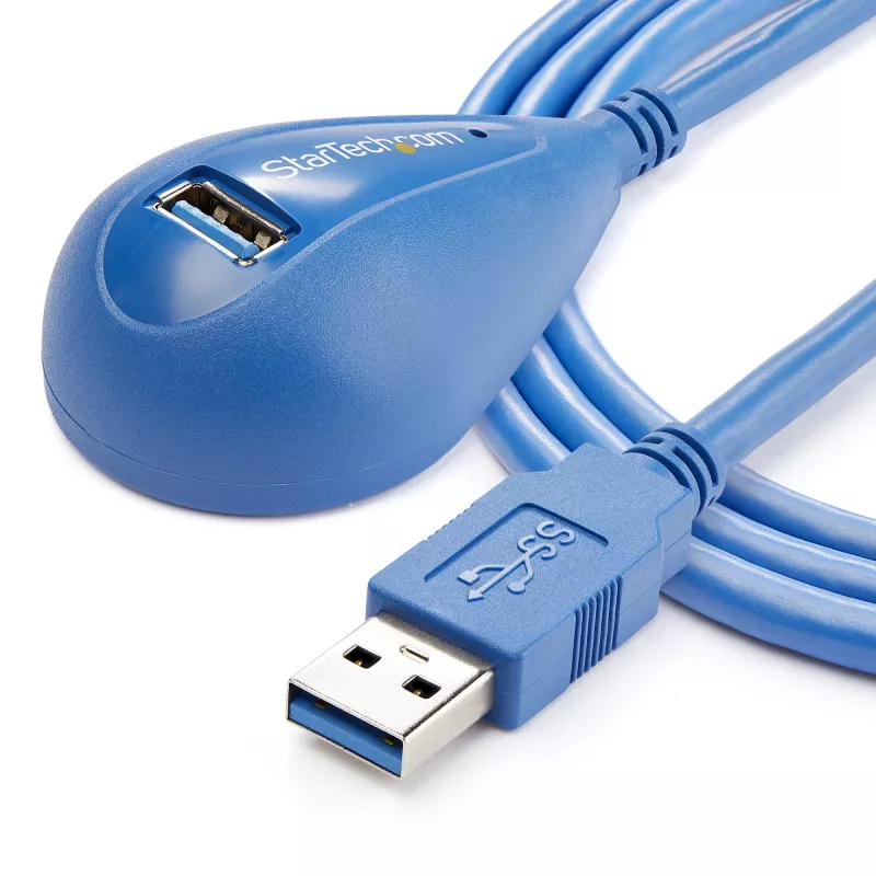 StarTech.com cabo de extensão SuperSpeed USB 3.0 de secretária de 1,5 m - A para A M/F