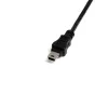 StarTech.com 1 ft cabo Mini USB 2.0 - USB A para Mini B F/M, 0,3 m, USB A, Mini-USB B, macho/fêmea, 0,48 Gbit/s, preto