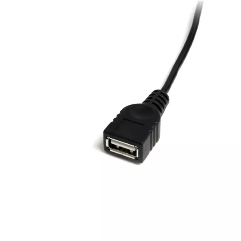 StarTech.com 1 ft cabo Mini USB 2.0 - USB A para Mini B F/M, 0,3 m, USB A, Mini-USB B, macho/fêmea, 0,48 Gbit/s, preto