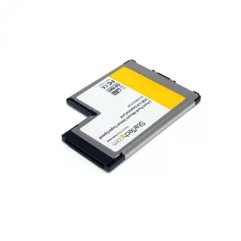 StarTech.com adaptador de placa ExpressCard 54mm SuperSpeed USB 3.0 de 2 portas flush mount com suporte UASP