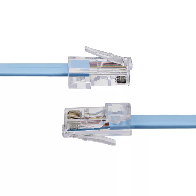 StarTech.com 6 ft cabo Cisco Console Rollover - RJ45 M/M, 1,8 m, RJ-45, RJ-45, azul