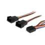 StarTech.com 12in cabo de alimentação em Y para ventoinha de 4 pinos – F/M, Molex (4 pinos), Molex (4 pinos), 0,31 m, macho, fêmea, multicolor