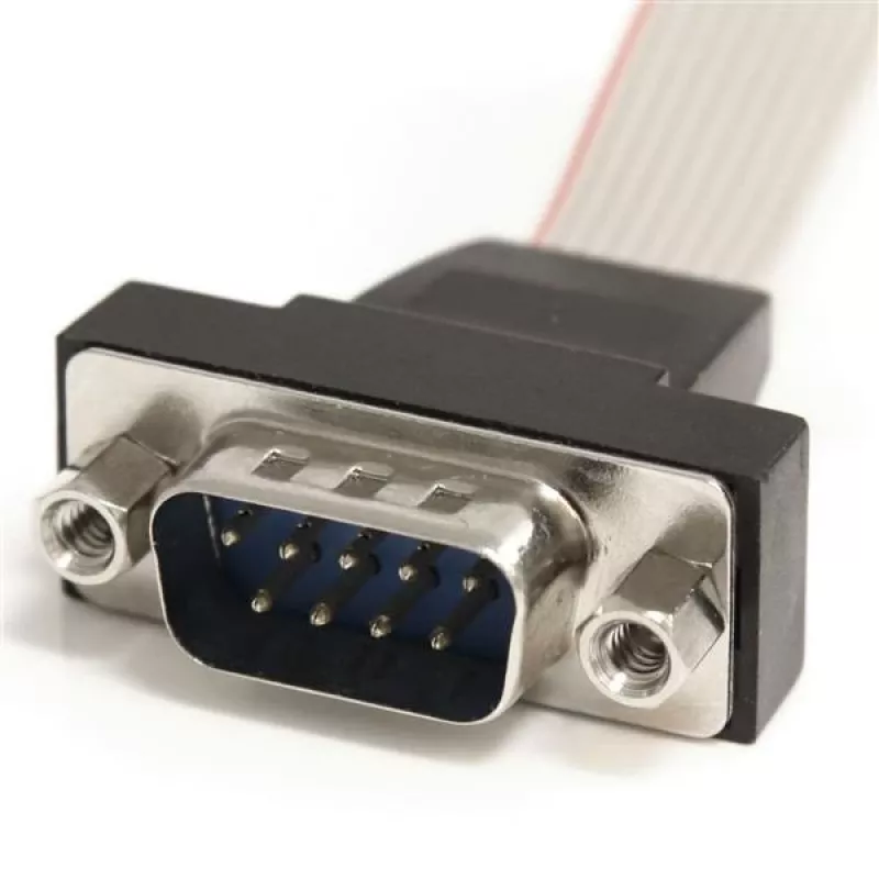 StarTech.com 16 polegadas cabo de painel de montagem com ficha serial de 9 pinos para header de motherboard de 10 pinos