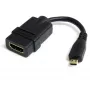 StarTech.com adaptador Micro HDMI para HDMI - vídeo 4K 30Hz - dongle adaptador/cabo conversor robusto High Speed Micro HDMI Type-D para HDMI 1.4 - monitores, televisores e ecrãs HDMI Ultra HD - B/M