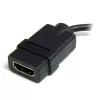 StarTech.com adaptador Micro HDMI para HDMI - vídeo 4K 30Hz - dongle adaptador/cabo conversor robusto High Speed Micro HDMI Type-D para HDMI 1.4 - monitores, televisores e ecrãs HDMI Ultra HD - B/M