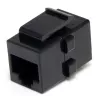 StarTech.com acoplador de rede Cat 6 RJ45 Keystone Jack - F/F, preto, RJ-45, RJ-45, 90 mm, 125 mm, 2 mm