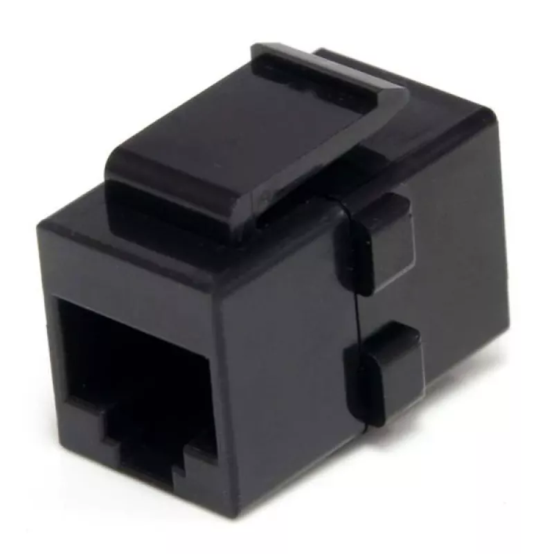 StarTech.com acoplador de rede Cat 6 RJ45 Keystone Jack - F/F, preto, RJ-45, RJ-45, 90 mm, 125 mm, 2 mm