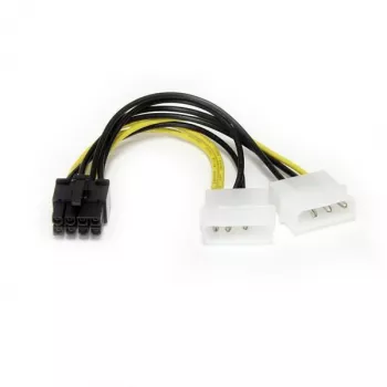 StarTech.com adaptador de alimentação LP4 para placa gráfica PCI Express de 8 pinos de 15 cm