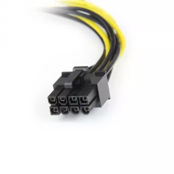 StarTech.com adaptador de alimentação LP4 para placa gráfica PCI Express de 8 pinos de 15 cm