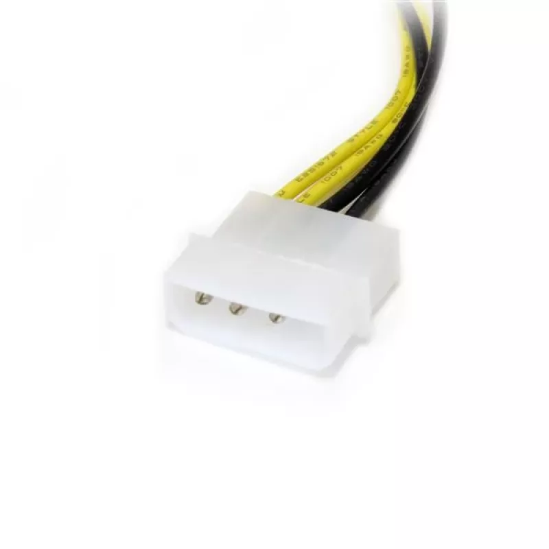 StarTech.com adaptador de alimentação LP4 para placa gráfica PCI Express de 8 pinos de 15 cm