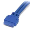 StarTech.com cabo USB 3.0 de montagem em painel de 2 portas - cabo USB A para header de motherboard F/F