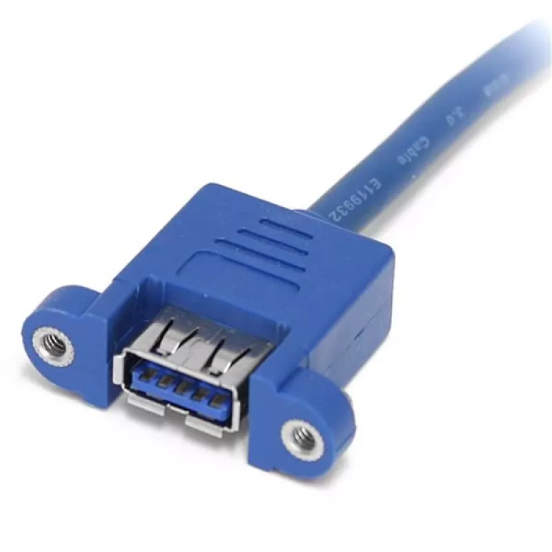 StarTech.com cabo USB 3.0 de montagem em painel de 2 portas - cabo USB A para header de motherboard F/F