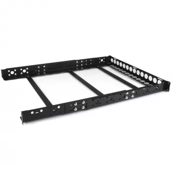 StarTech.com calhas universais para rack de servidor 1U, calhas de montagem com profundidade ajustável para servidor, calhas de montagem para rack de 19 polegadas