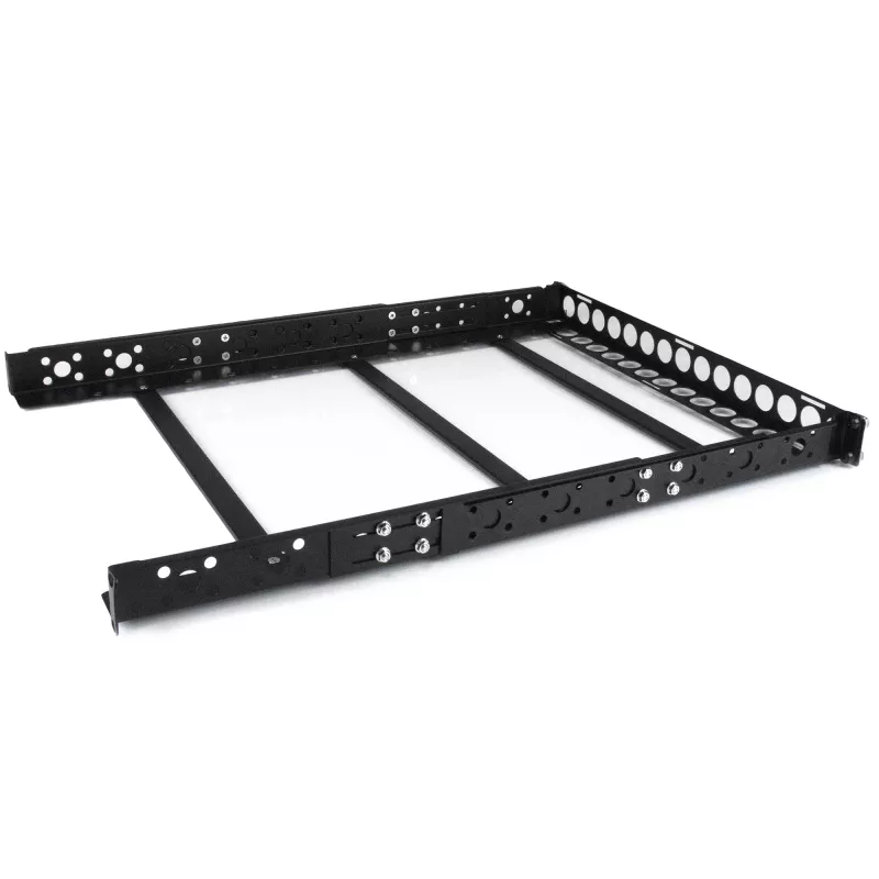 StarTech.com calhas universais para rack de servidor 1U, calhas de montagem com profundidade ajustável para servidor, calhas de montagem para rack de 19 polegadas