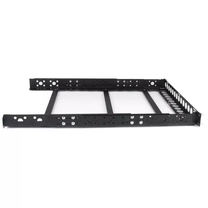 StarTech.com calhas universais para rack de servidor 1U, calhas de montagem com profundidade ajustável para servidor, calhas de montagem para rack de 19 polegadas