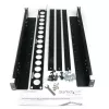 StarTech.com calhas universais para rack de servidor 1U, calhas de montagem com profundidade ajustável para servidor, calhas de montagem para rack de 19 polegadas