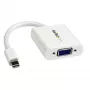 StarTech.com Adaptador Mini DisplayPort para VGA - Conversor ativo Mini DP para VGA - Vídeo 1080p - mDP ou Thunderbolt 1/2 Mac/PC para monitor/projetor/ecrã VGA - Dongle mDP 1.2 para VGA - branco