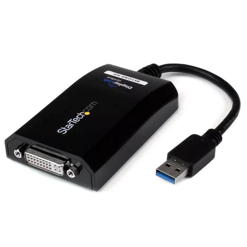 StarTech.com Adaptador USB 3.0 para DVI / VGA – 2048x1152, 3.2 Gen 1 (3.1 Gen 1), USB Type-A, saída DVI, 2048 x 1152 píxeis
