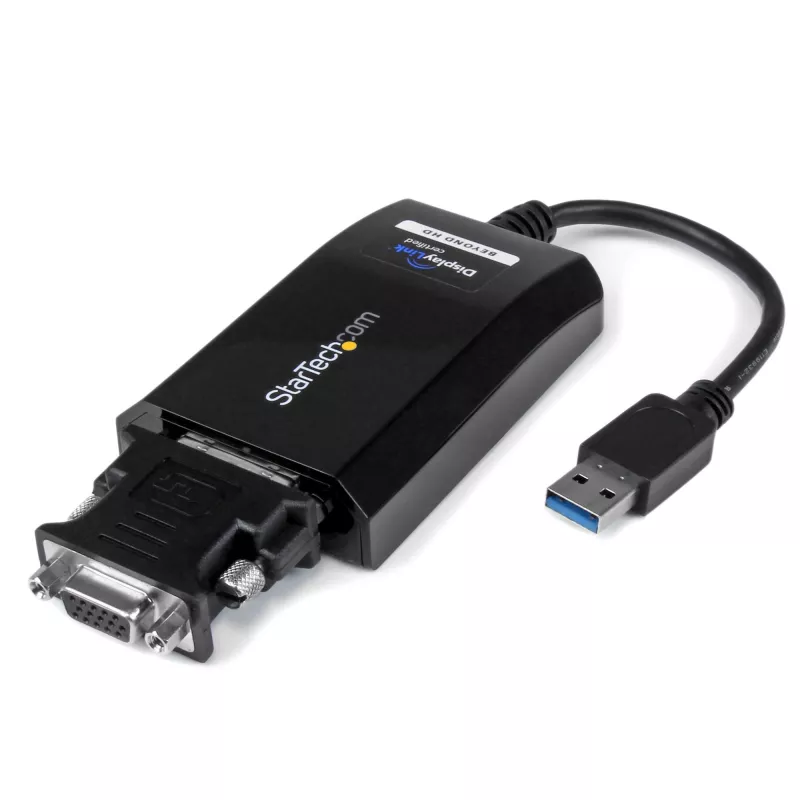 StarTech.com Adaptador USB 3.0 para DVI / VGA – 2048x1152, 3.2 Gen 1 (3.1 Gen 1), USB Type-A, saída DVI, 2048 x 1152 píxeis