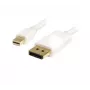 StarTech.com Cabo Mini DisplayPort para DisplayPort 1.2 de 2m (6ft) - Cabo adaptador Mini DisplayPort para DisplayPort 4K x 2K UHD - Cabo Mini DP para DP para monitor - Cabo conversor mDP para DP