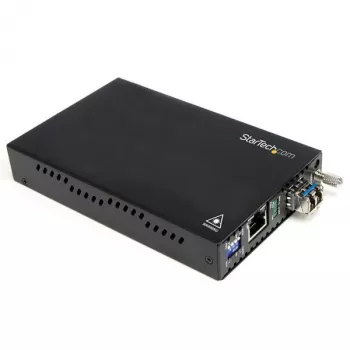 StarTech.com Conversor de suporte de fibra ótica Gigabit 1000Mbps MM fibra LC 550m