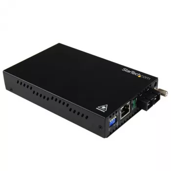 StarTech.com Conversor de suporte de fibra ótica multimodo Gigabit Ethernet SC 550m - 1000 Mbit/s