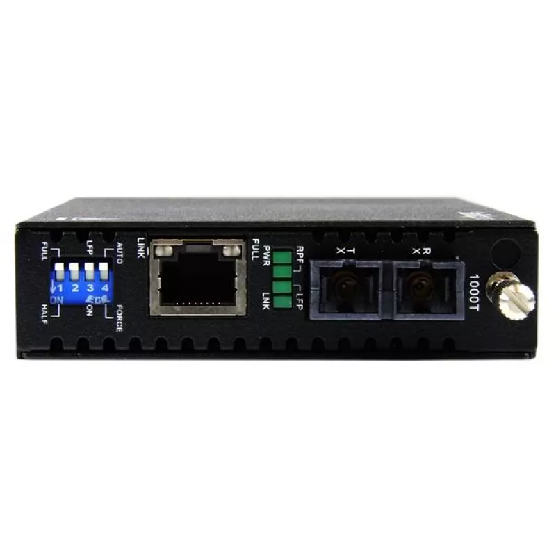 StarTech.com Conversor de suporte de fibra ótica multimodo Gigabit Ethernet SC 550m - 1000 Mbit/s