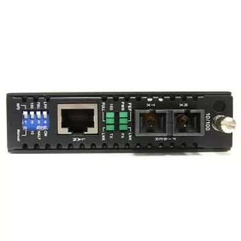 StarTech.com Conversor de suporte de fibra ótica monomodo 10/100 Mbps SC 30 km