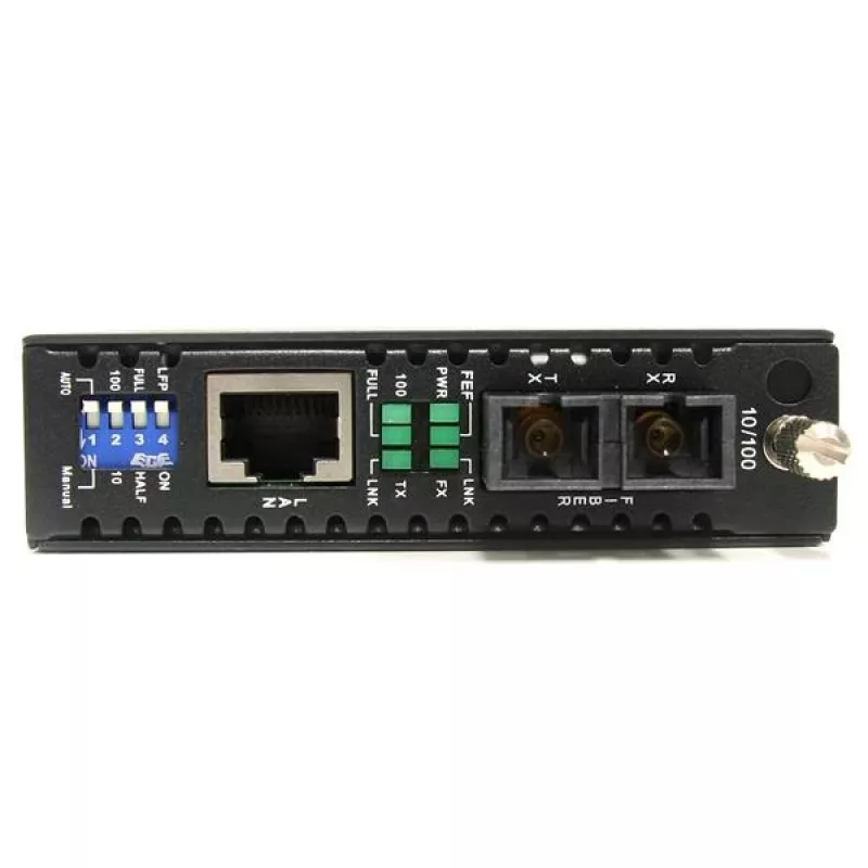 StarTech.com Conversor de suporte de fibra ótica monomodo 10/100 Mbps SC 30 km