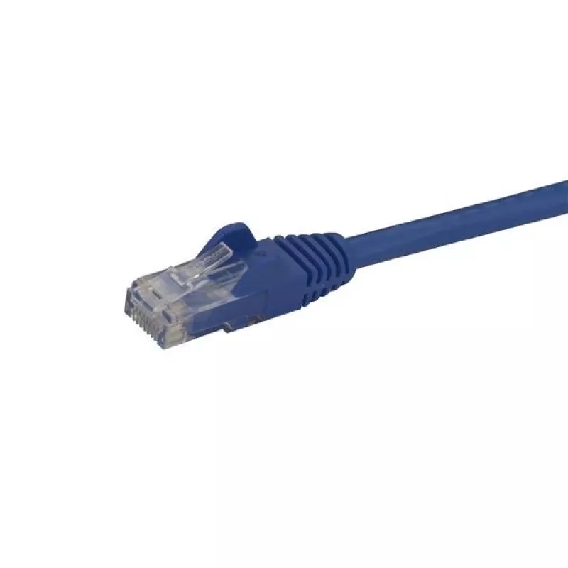 StarTech.com Cabo Ethernet CAT6 de 15m - azul Cabo Ethernet Gigabit CAT 6 - 250MHz 100W PoE RJ45 UTP cabo de rede/patch com proteção contra dobras e alívio de tensão, testado individualmente
