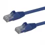 StarTech.com Cabo Ethernet CAT6 de 3m - azul Cabo Ethernet Gigabit CAT 6 -250MHz 100W PoE RJ45 UTP cabo de rede/patch sem patilha com alívio de tensão testado individualmente