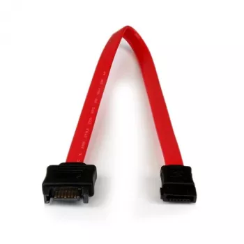 StarTech.com Cabo de extensão SATA de 0,3 m, 0,3 m, SATA III, SATA 7 pinos, SATA 7 pinos, macho/fêmea, preto, vermelho