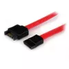 StarTech.com Cabo de extensão SATA de 0,3 m, 0,3 m, SATA III, SATA 7 pinos, SATA 7 pinos, macho/fêmea, preto, vermelho