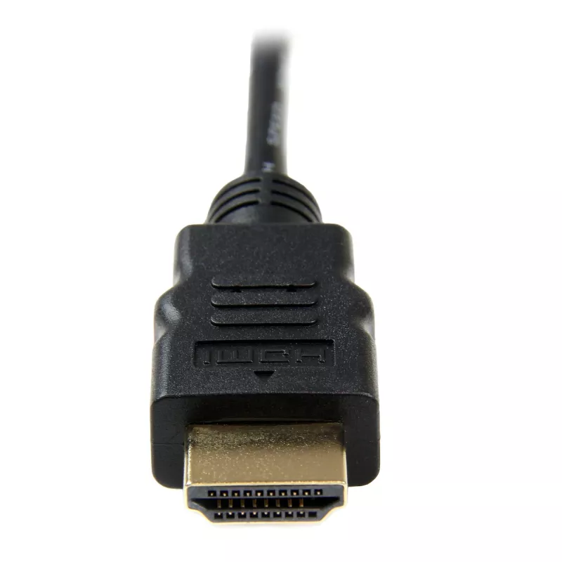 StarTech.com Cabo Micro HDMI para HDMI de 1m com Ethernet - Vídeo 4K 30Hz - Cabo adaptador/conversor robusto Micro HDMI Type-D para HDMI 1.4 High Speed - Monitores/televisores/ecrãs HDMI UHD - M/M