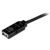 StarTech.com Cabo de extensão ativo USB 2.0 de 15m - M/F, 15 m, USB A, USB A, USB 2.0, macho/fêmea, preto